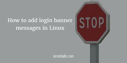 Login banners in Linux