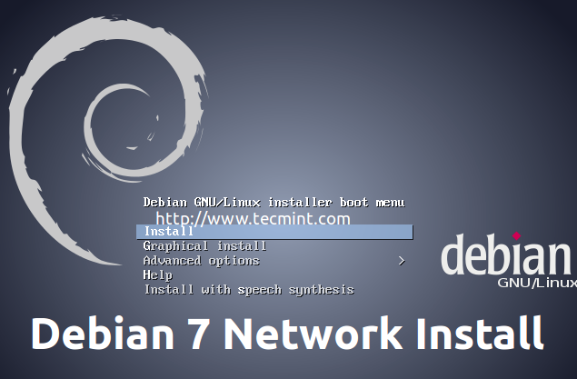 客户机上的Debian 7网络安装